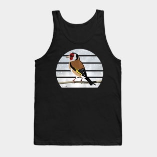 Goldfinch Winter Snow Bird Watching Birding Ornithologist Gift Tank Top